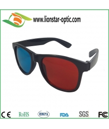 塑料红蓝3d眼镜，可做客人商标