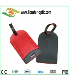 PU Leather Luggage Tag Customized Logo Promotional Leather Travel Luggage Tag Wholesale